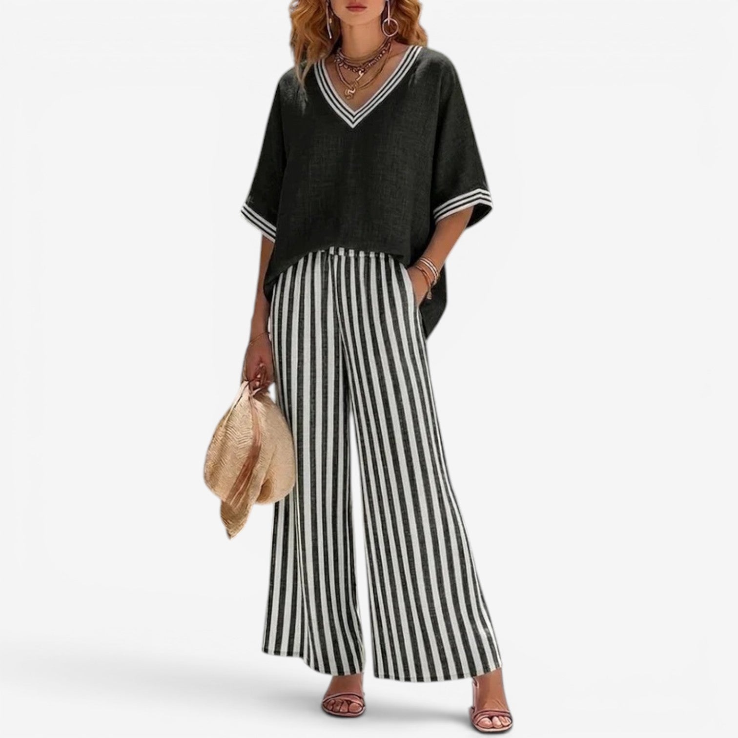 Brianna™ Striped Two-Piece Set