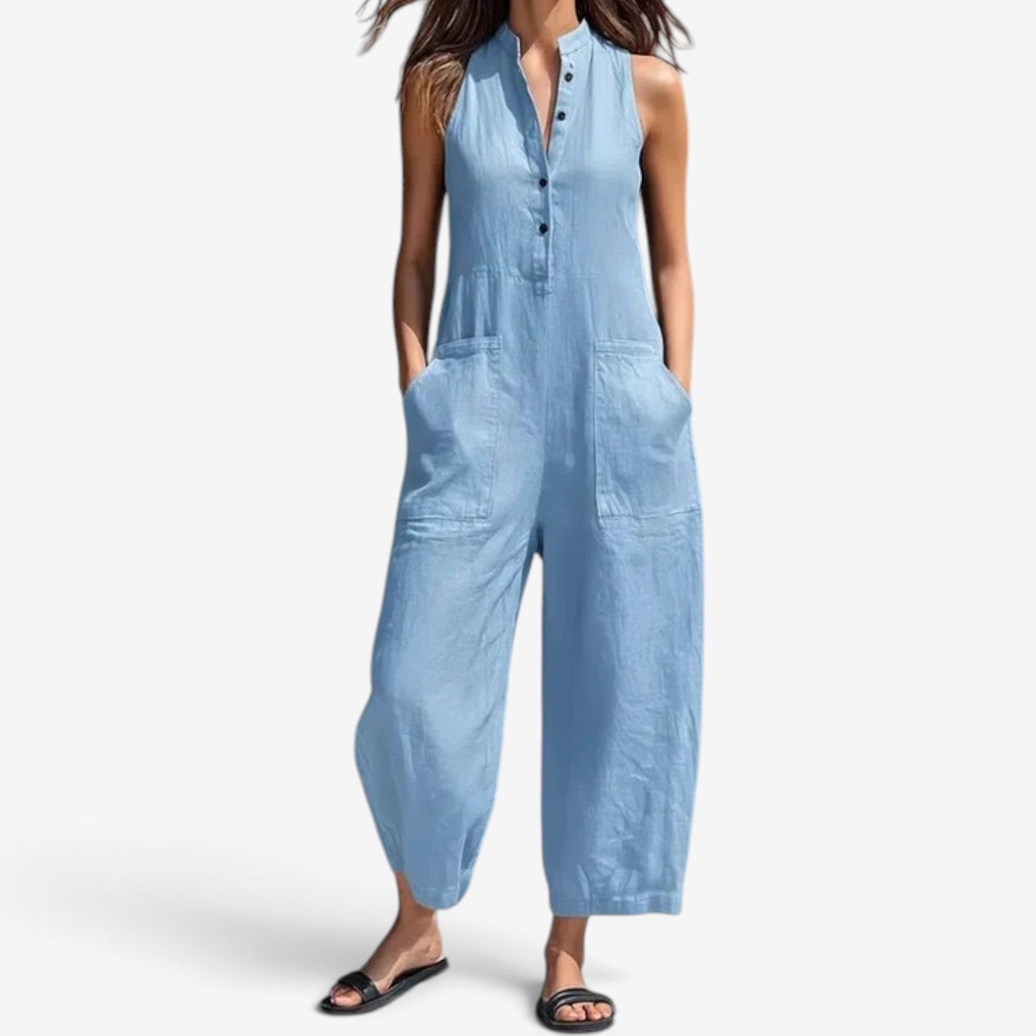 Georgia™ Sleeveless wide-leg jumpsuit