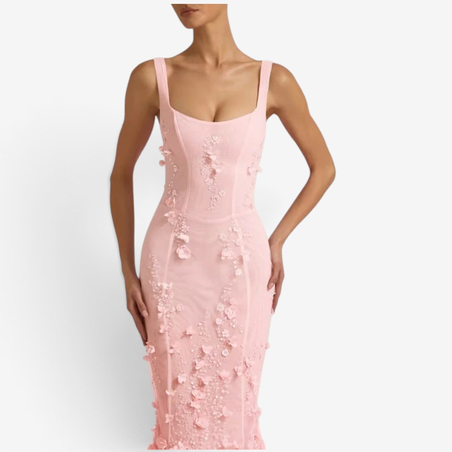 Solah™ Sequined maxi gown