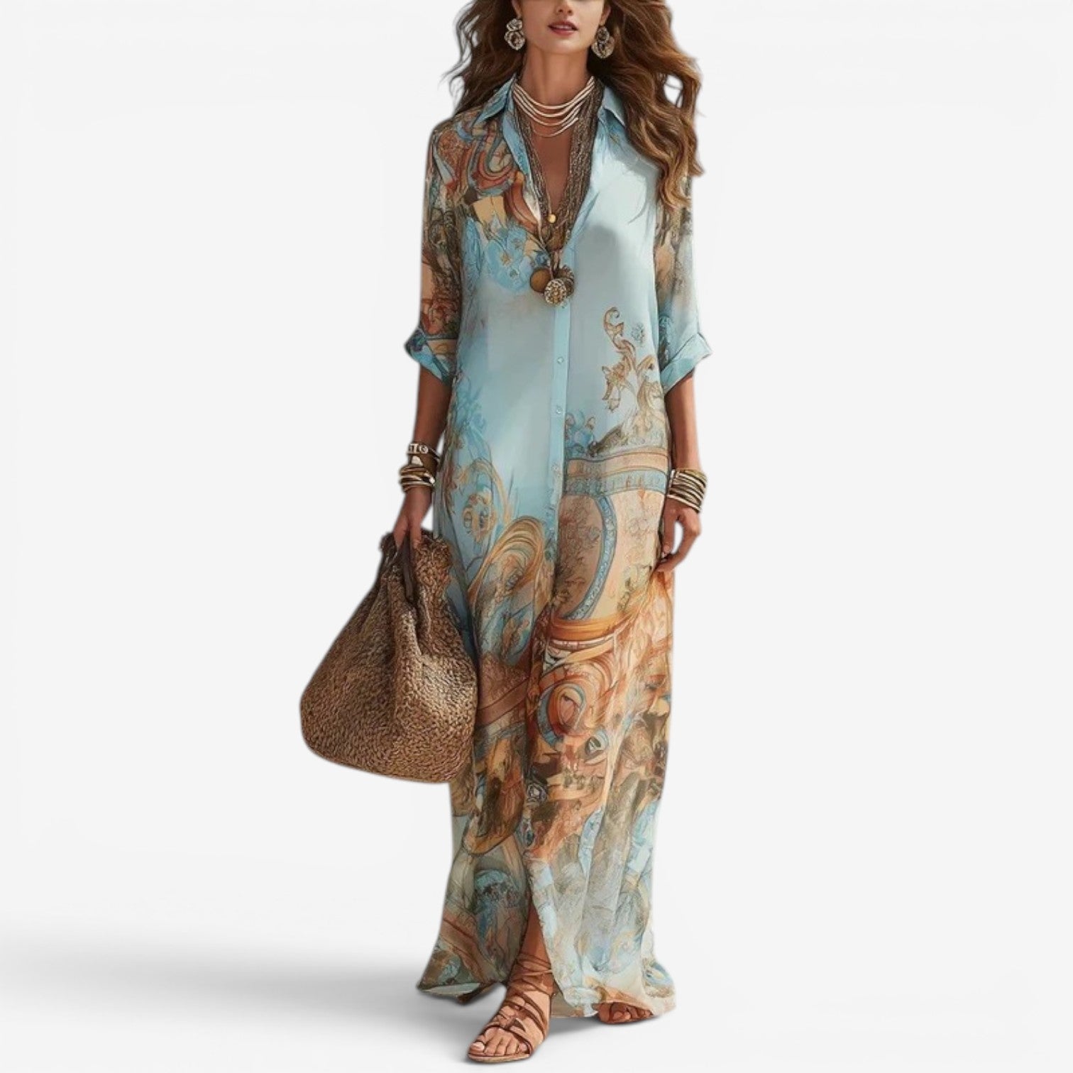 Raisa™ Maxi dress shirt