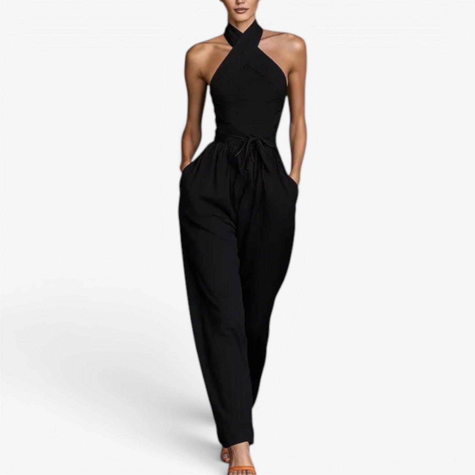 Daine™ Jumpsuit with crossover neckline