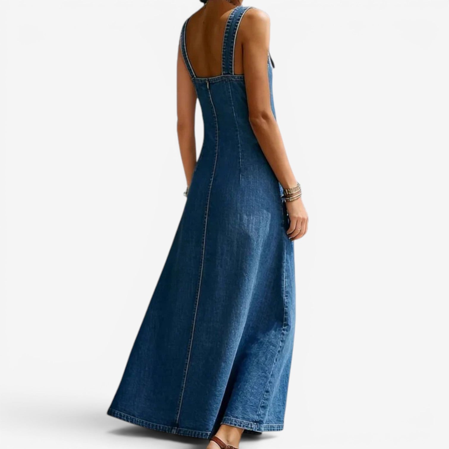 Ellen™ Long denim dress style