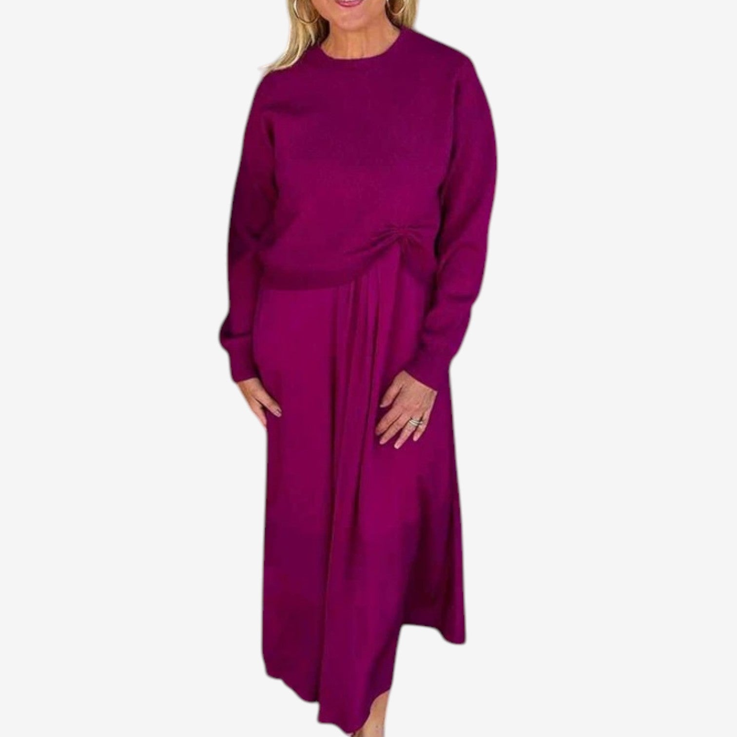 Odette™ Pleated Sweater Dress