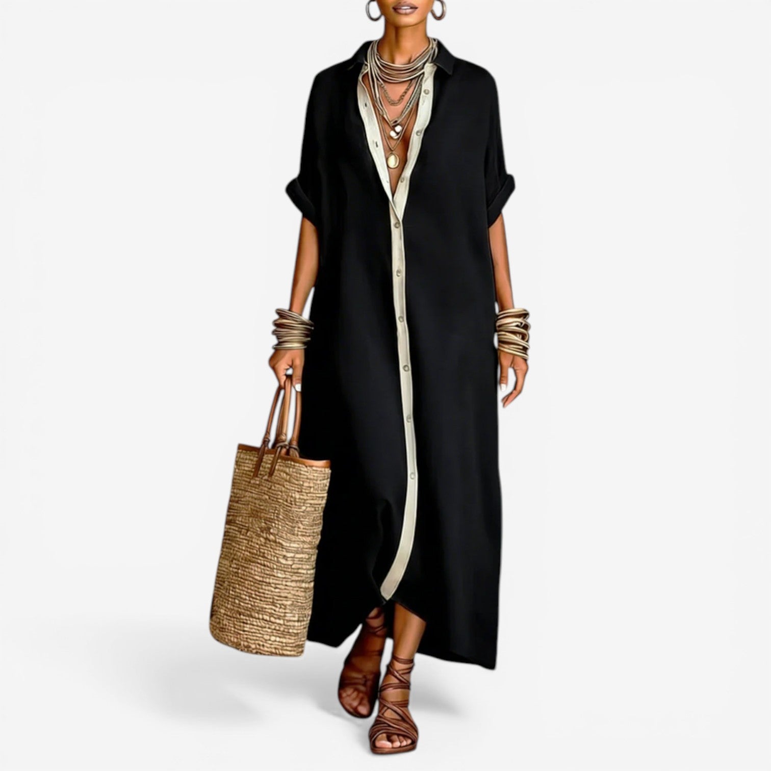 Elysia™ Effortless Shirt Dress
