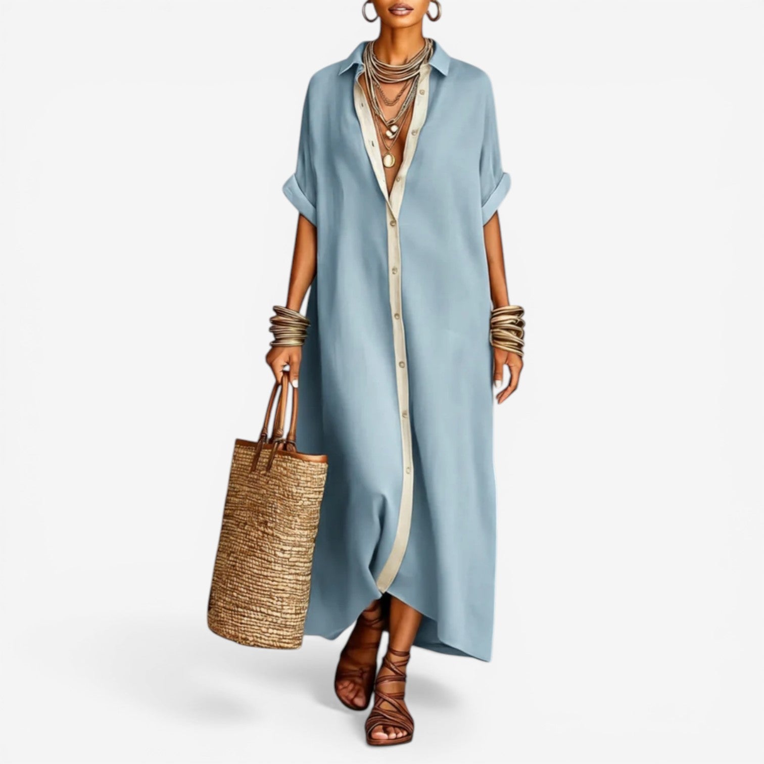 Elysia™ Effortless Shirt Dress