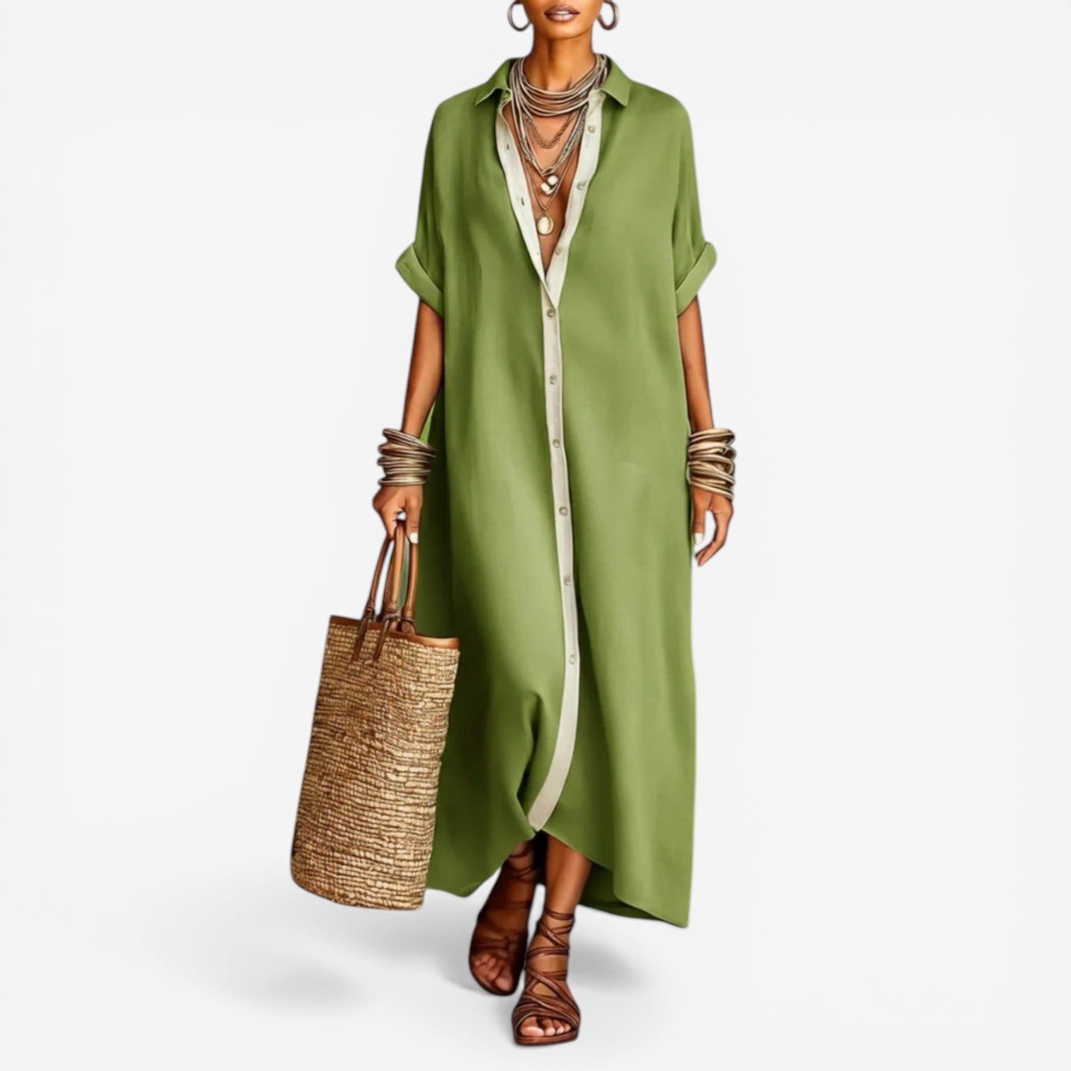 Elysia™ Effortless Shirt Dress