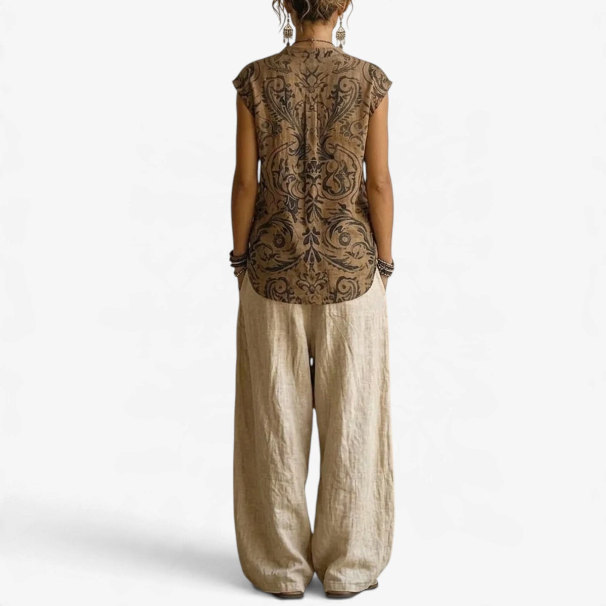 Sabine™ Linen Duster Wide-Leg Set