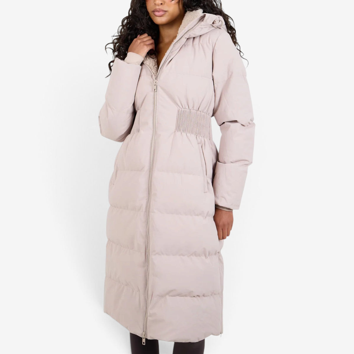 Lucia™ Smocked Waist Puffer Jacket