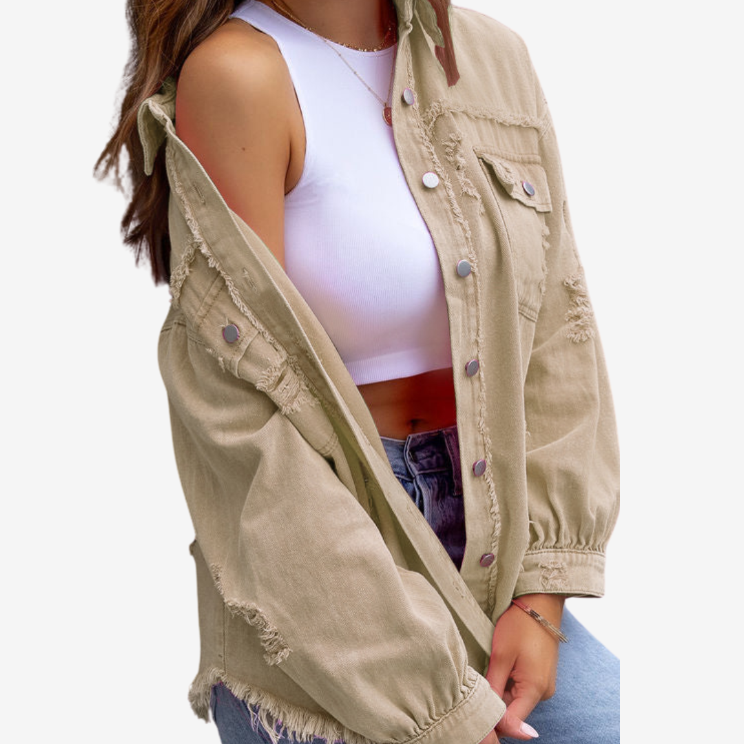 Clarina™ Oversized Denim Jacket