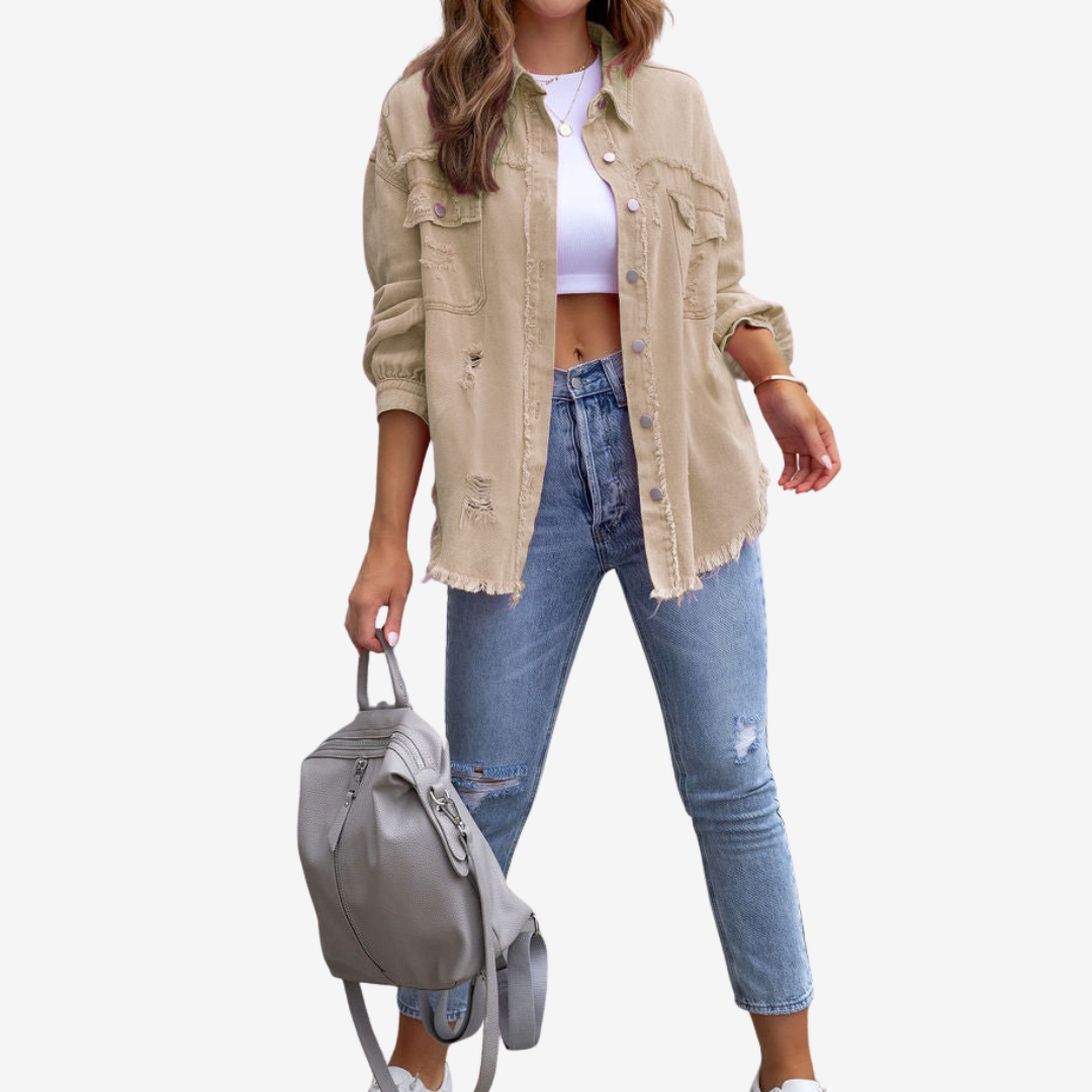 Clarina™ Oversized Denim Jacket