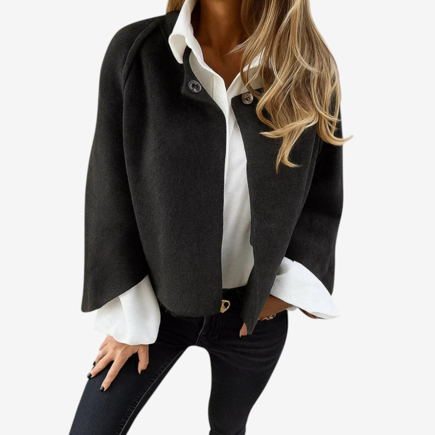 Hélène™ Mixed Fabric Jacket