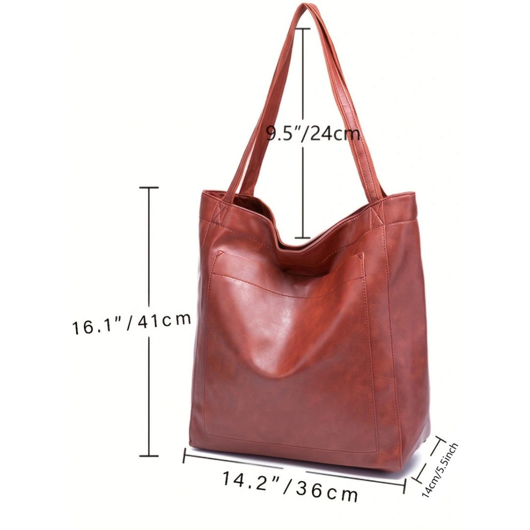 Evelyne™ Vintage Leather Tote Bag