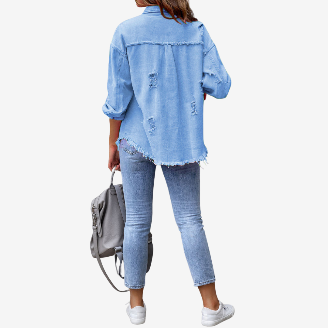 Clarina™ Oversized Denim Jacket