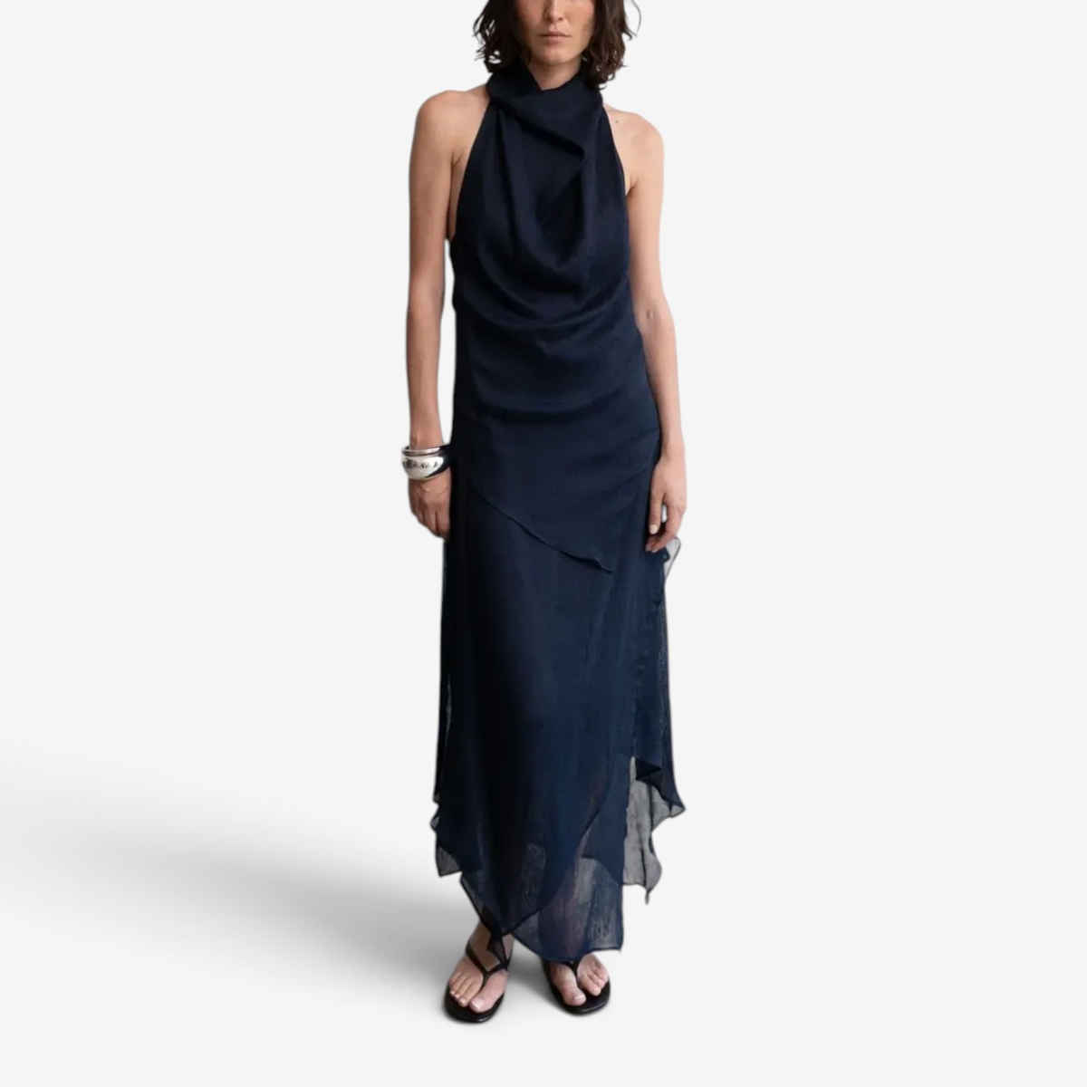 Seraphine™ Draped Halter Maxi Dress