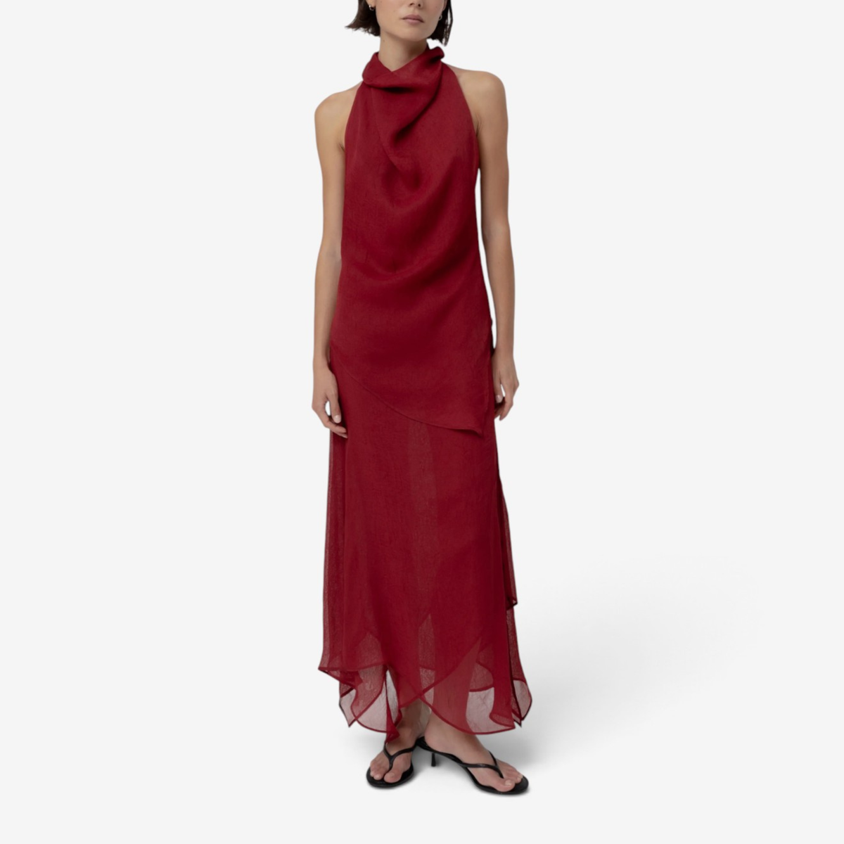 Seraphine™ Draped Halter Maxi Dress