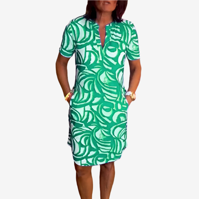 Mettea™ Printed Wave Midi