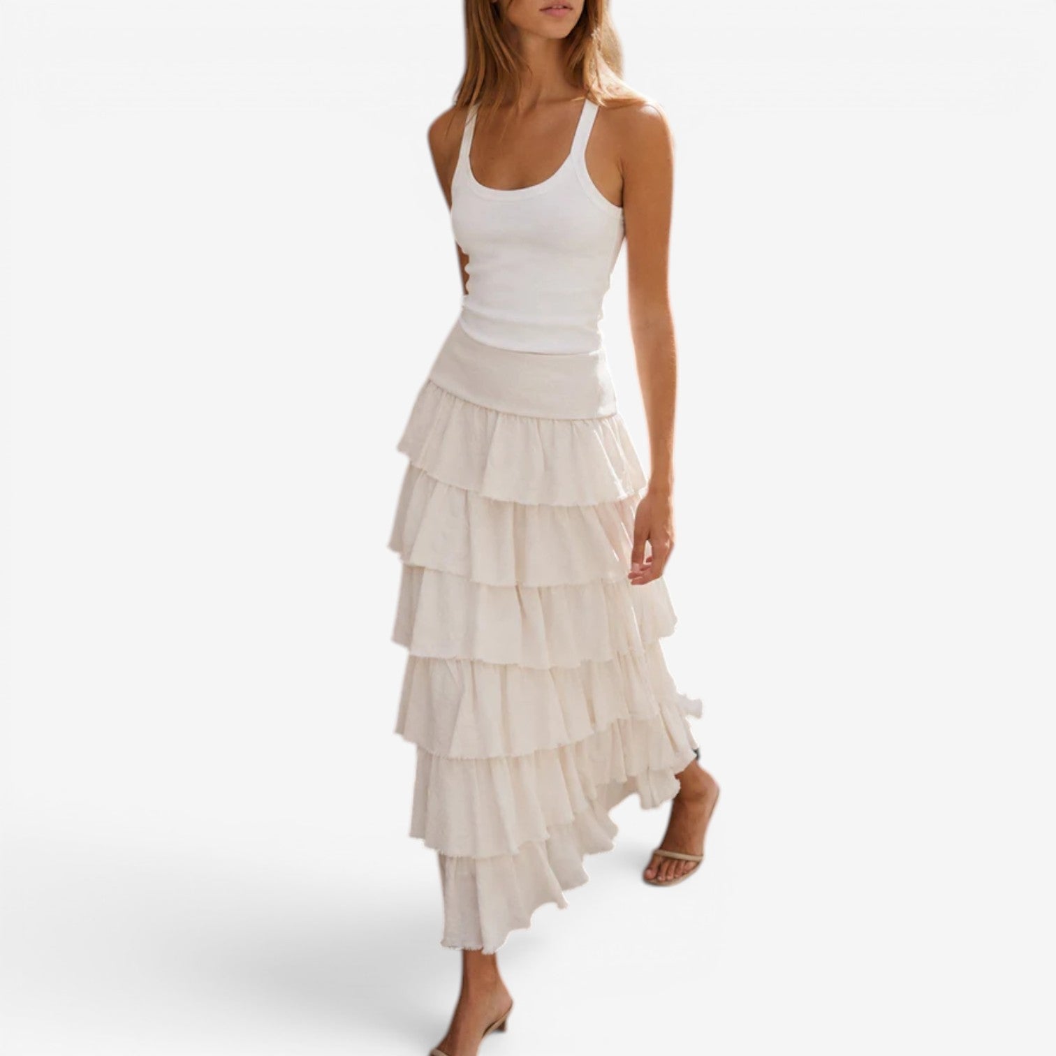 Eurea™ Long flounced skirt