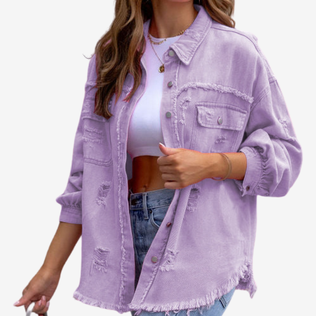 Clarina™ Oversized Denim Jacket