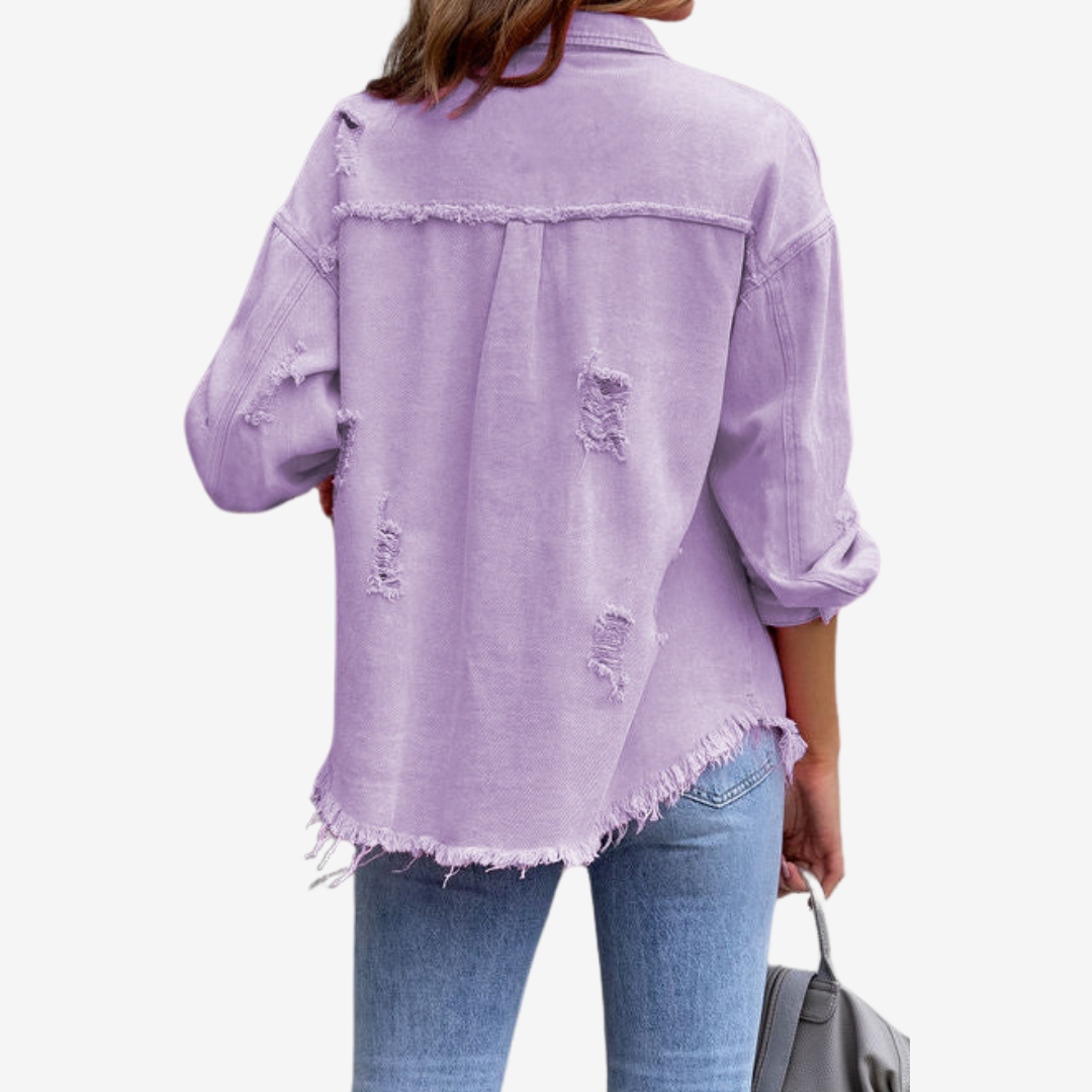 Clarina™ Oversized Denim Jacket