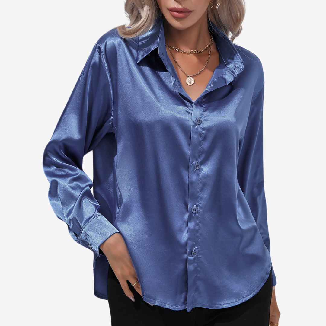 Alvira™ Elegant Silk Shirt
