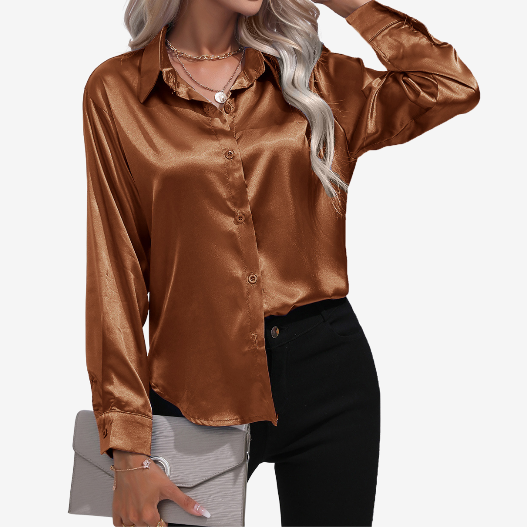 Alvira™ Elegant Silk Shirt