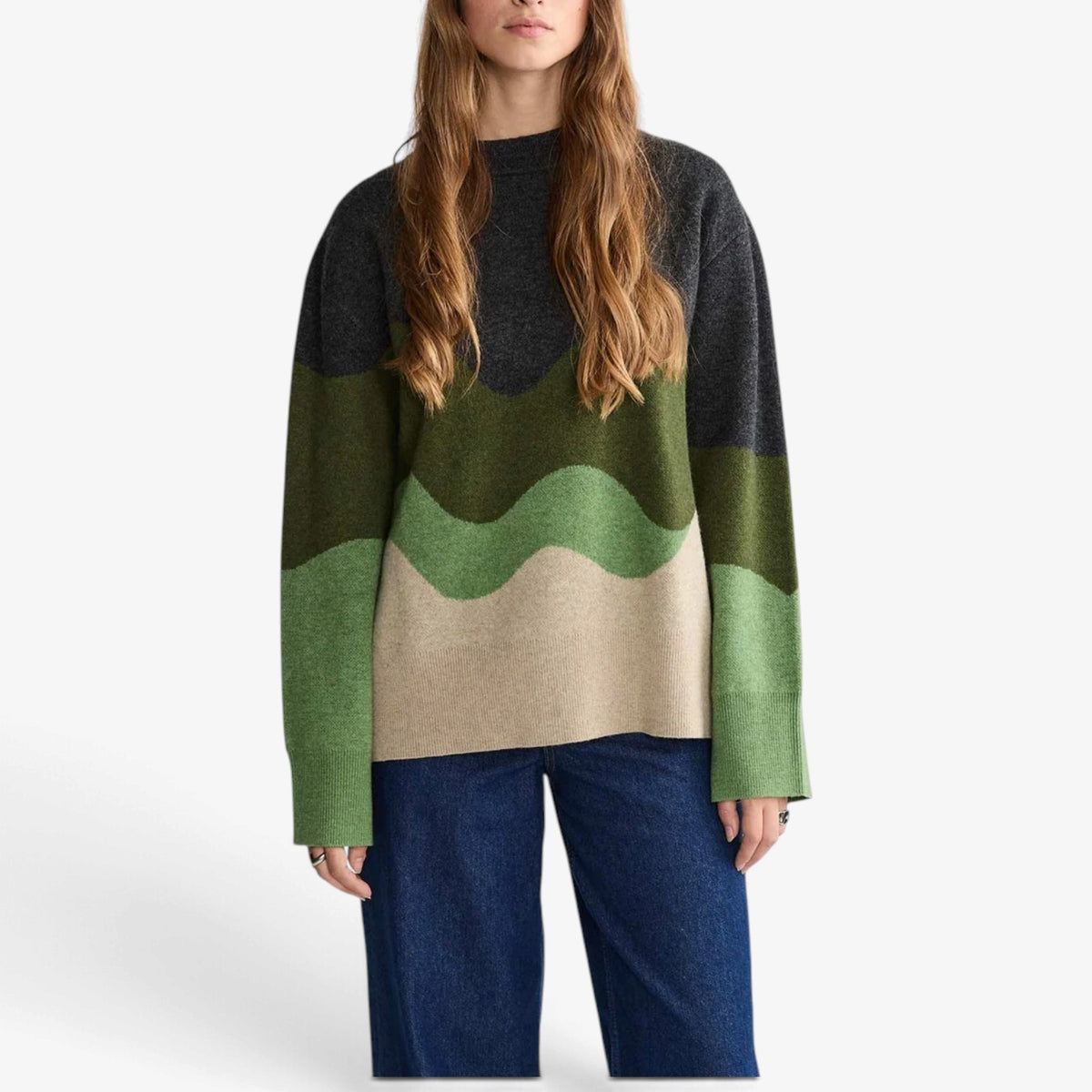 Odessa™ Wave Colorblock Knit Sweater