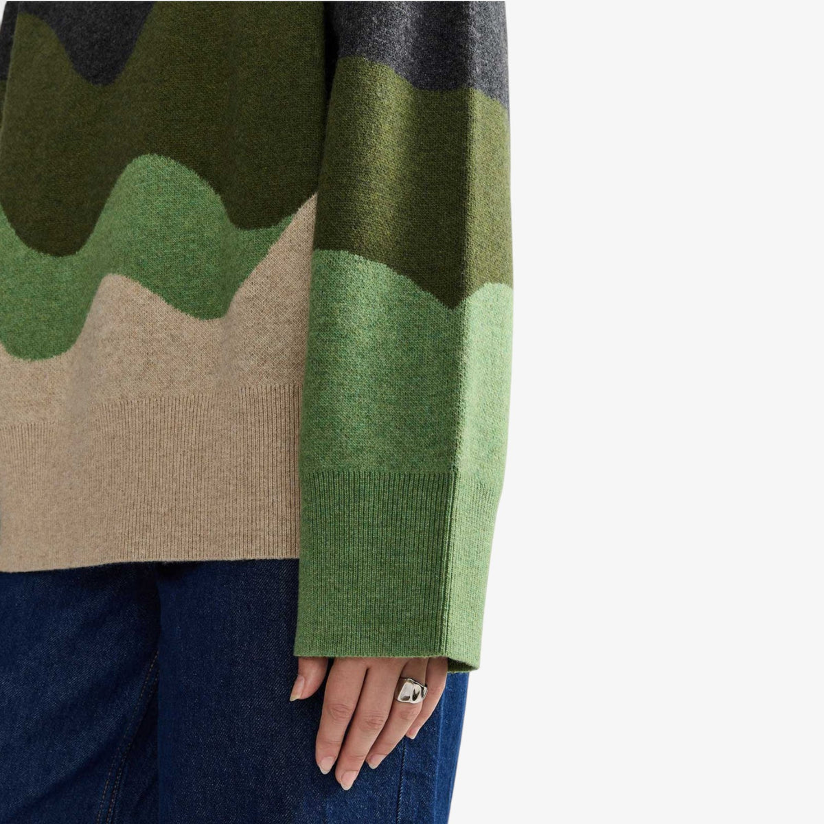 Odessa™ Wave Colorblock Knit Sweater