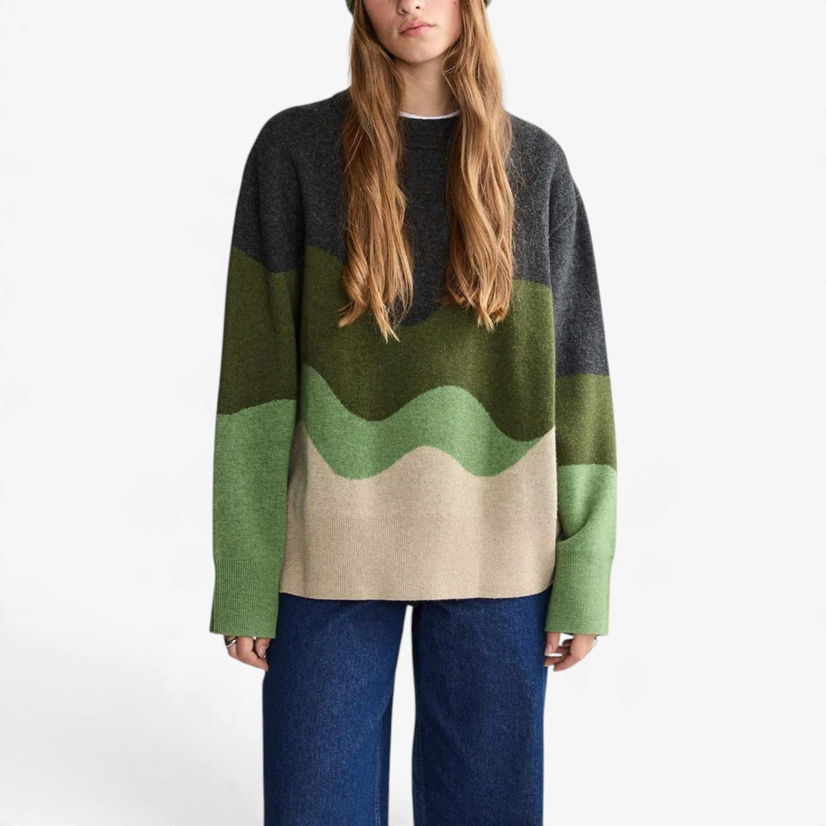 Odessa™ Wave Colorblock Knit Sweater