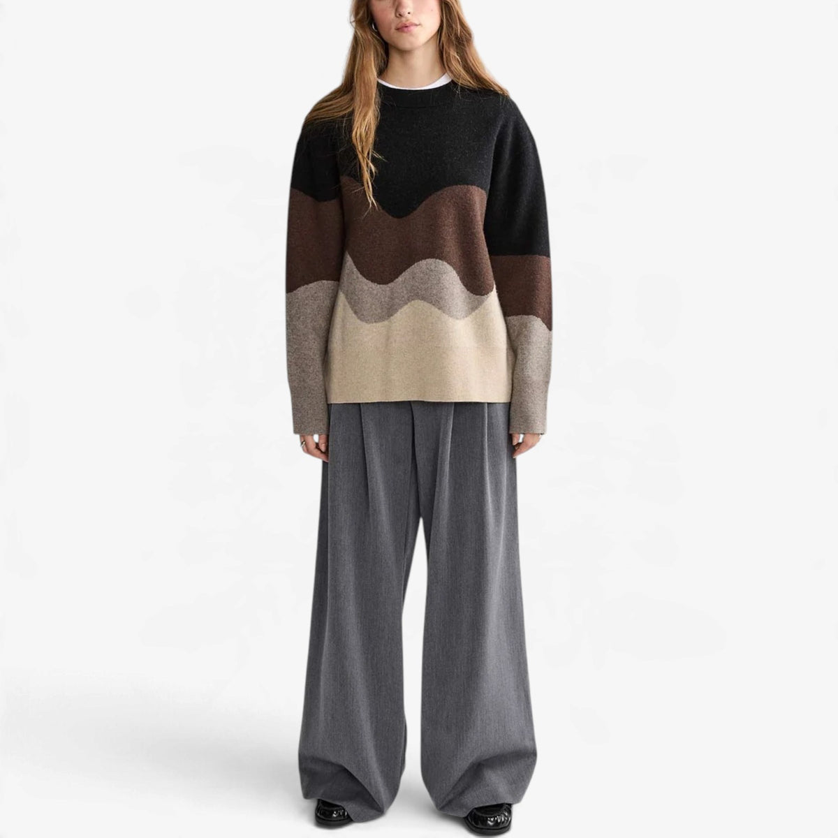 Odessa™ Wave Colorblock Knit Sweater