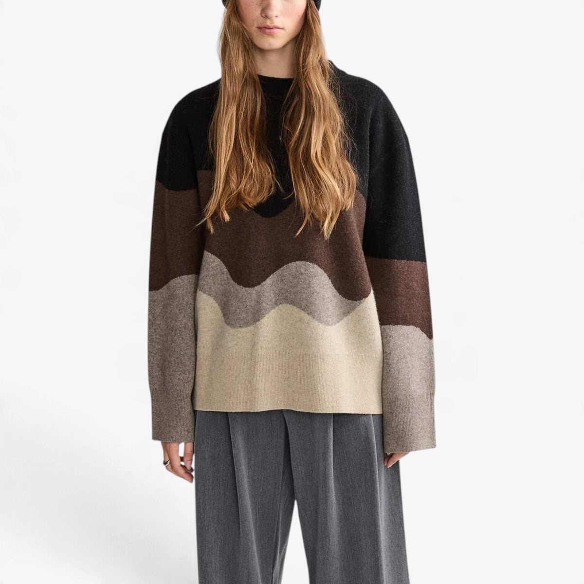 Odessa™ Wave Colorblock Knit Sweater