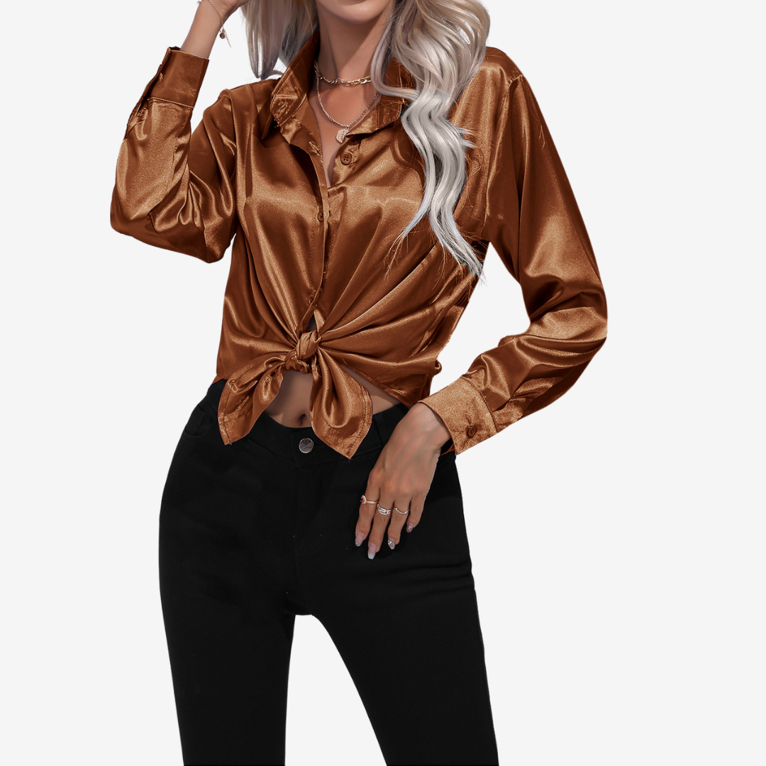 Alvira™ Elegant Silk Shirt