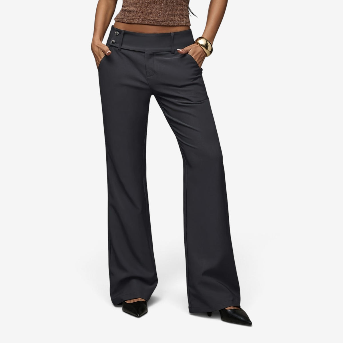 Cleo™ Structured High-Rise Trousers