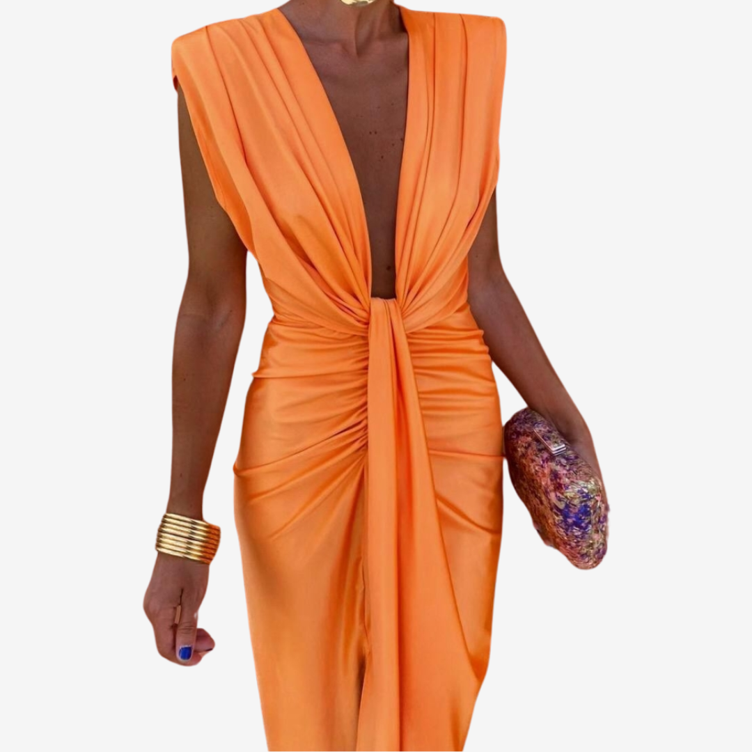 Assia™ Draped Midi Dress