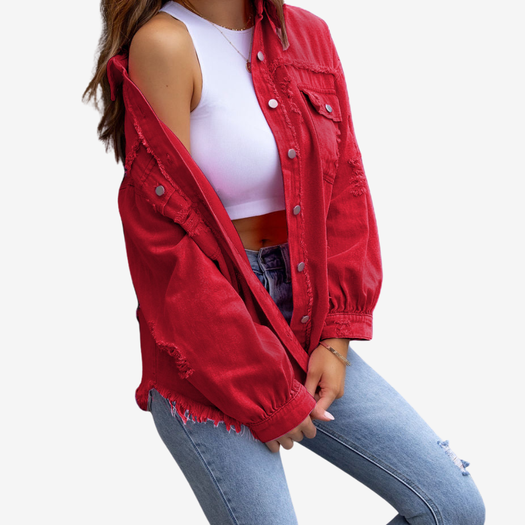 Clarina™ Oversized Denim Jacket