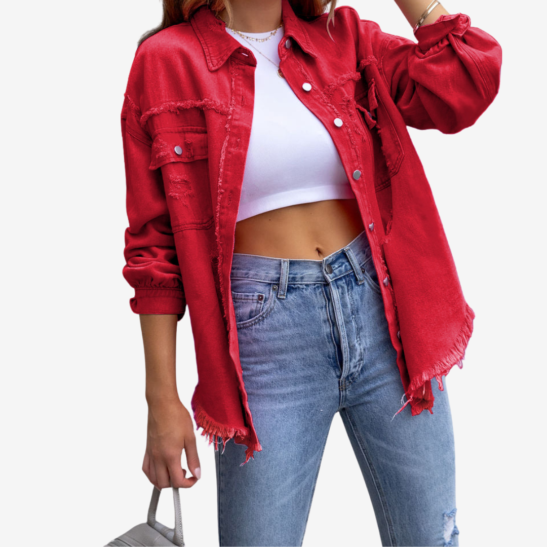 Clarina™ Oversized Denim Jacket