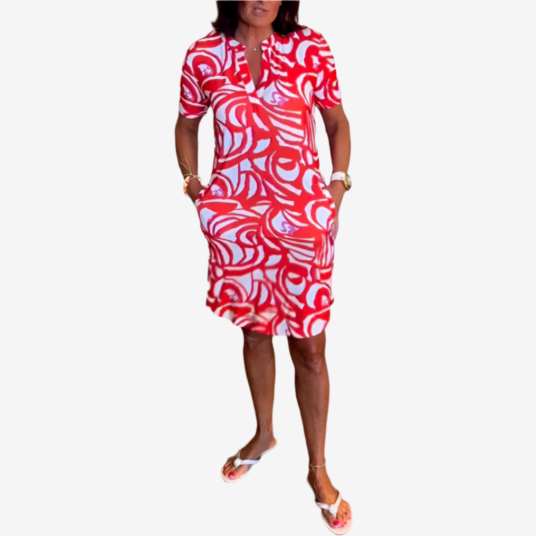 Mettea™ Printed Wave Midi