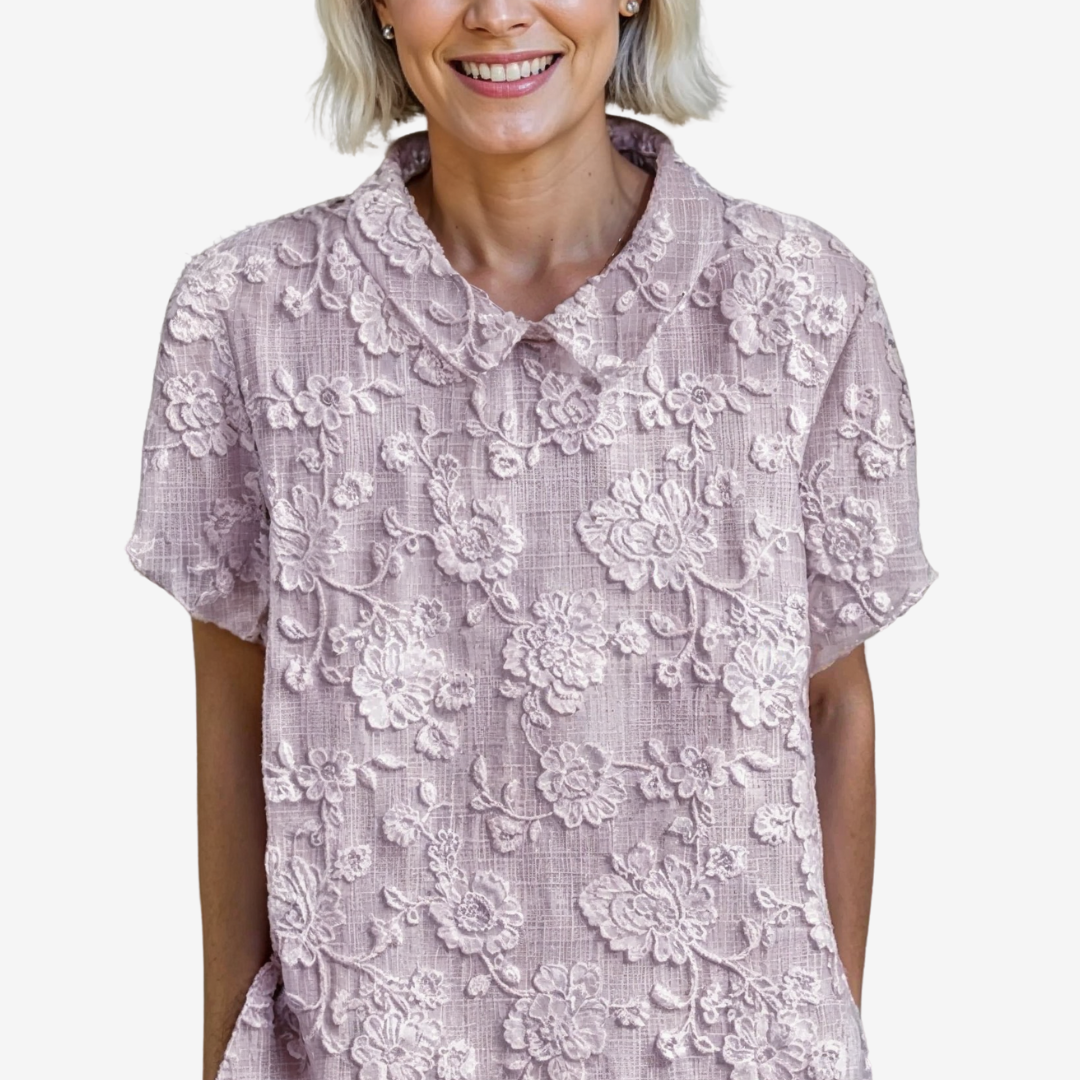 Amélie™ Vintage Linen Blouse