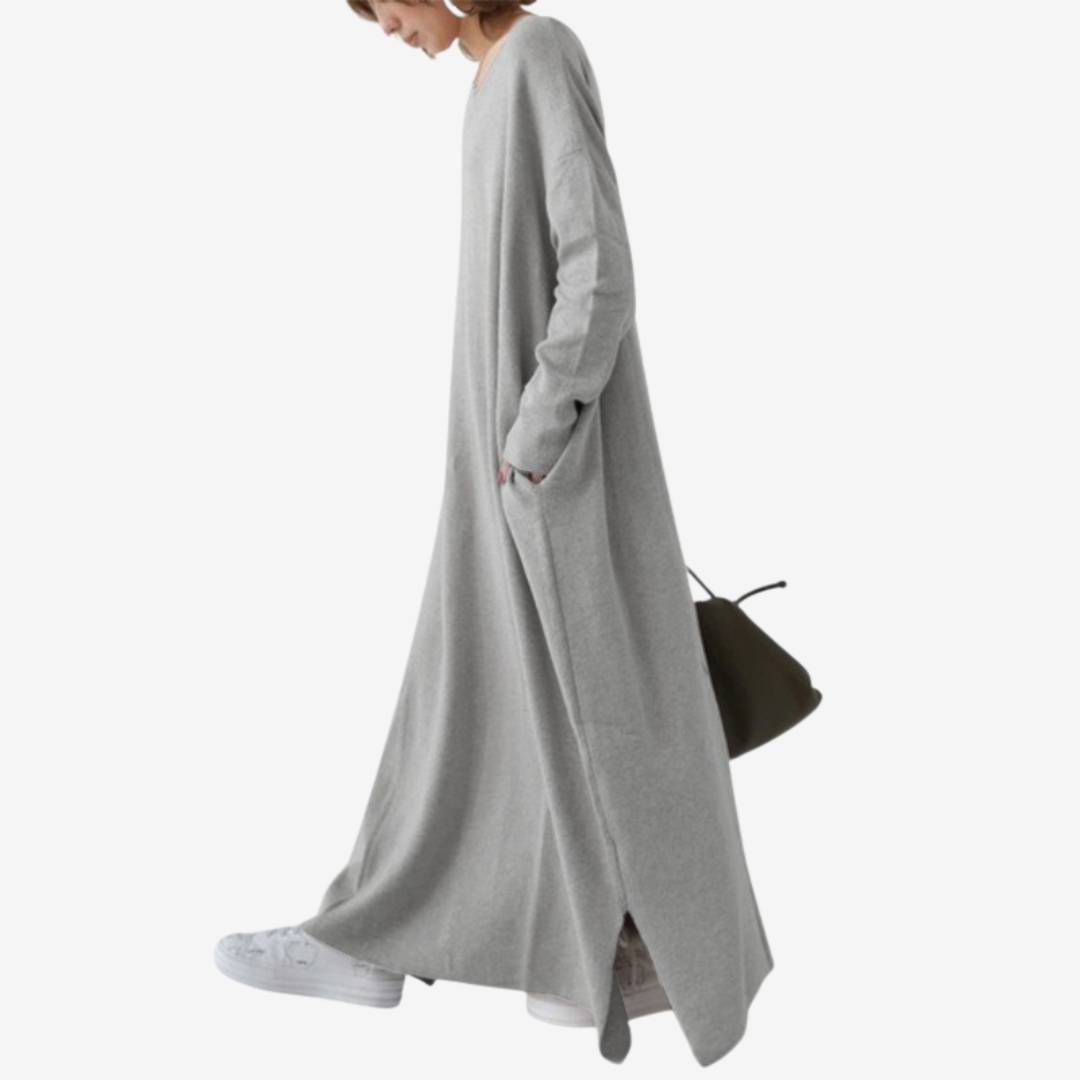 René™ V-Neck Maxi Sweater