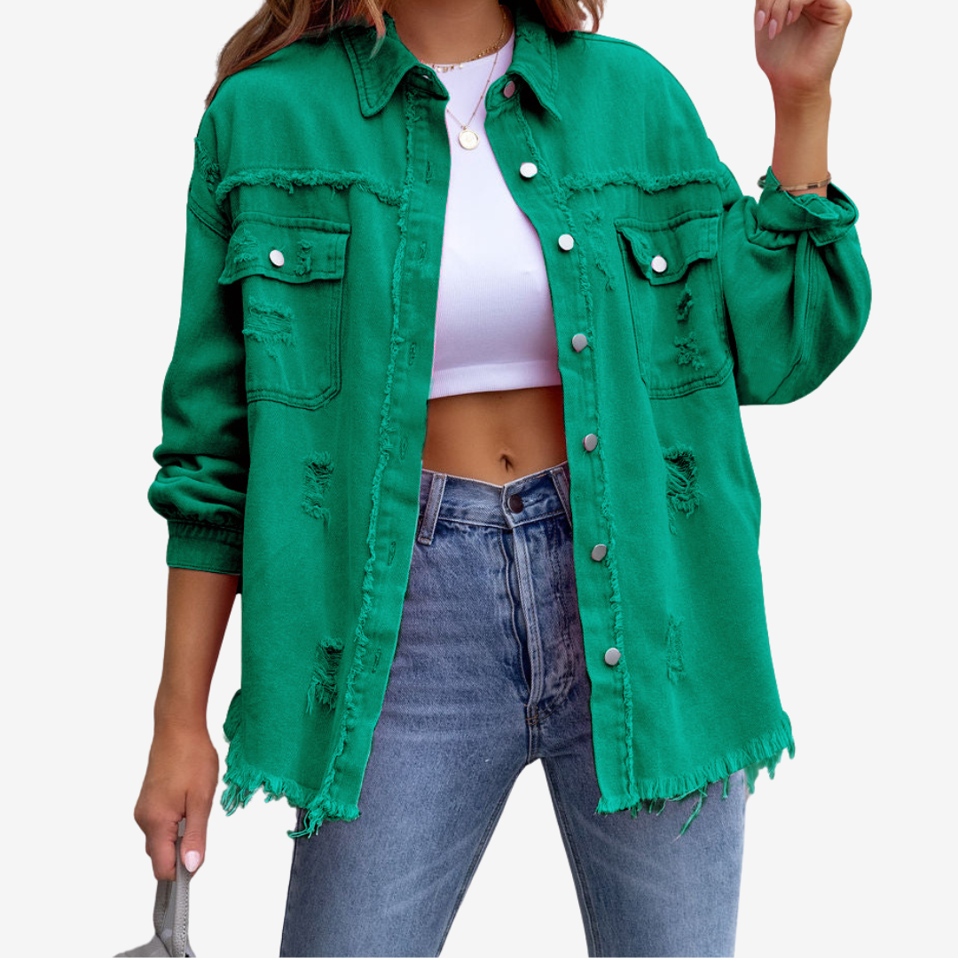 Clarina™ Oversized Denim Jacket