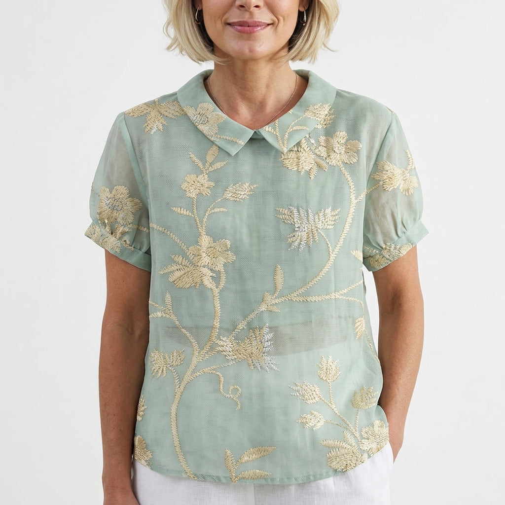 Amélie™ Vintage linen blouse