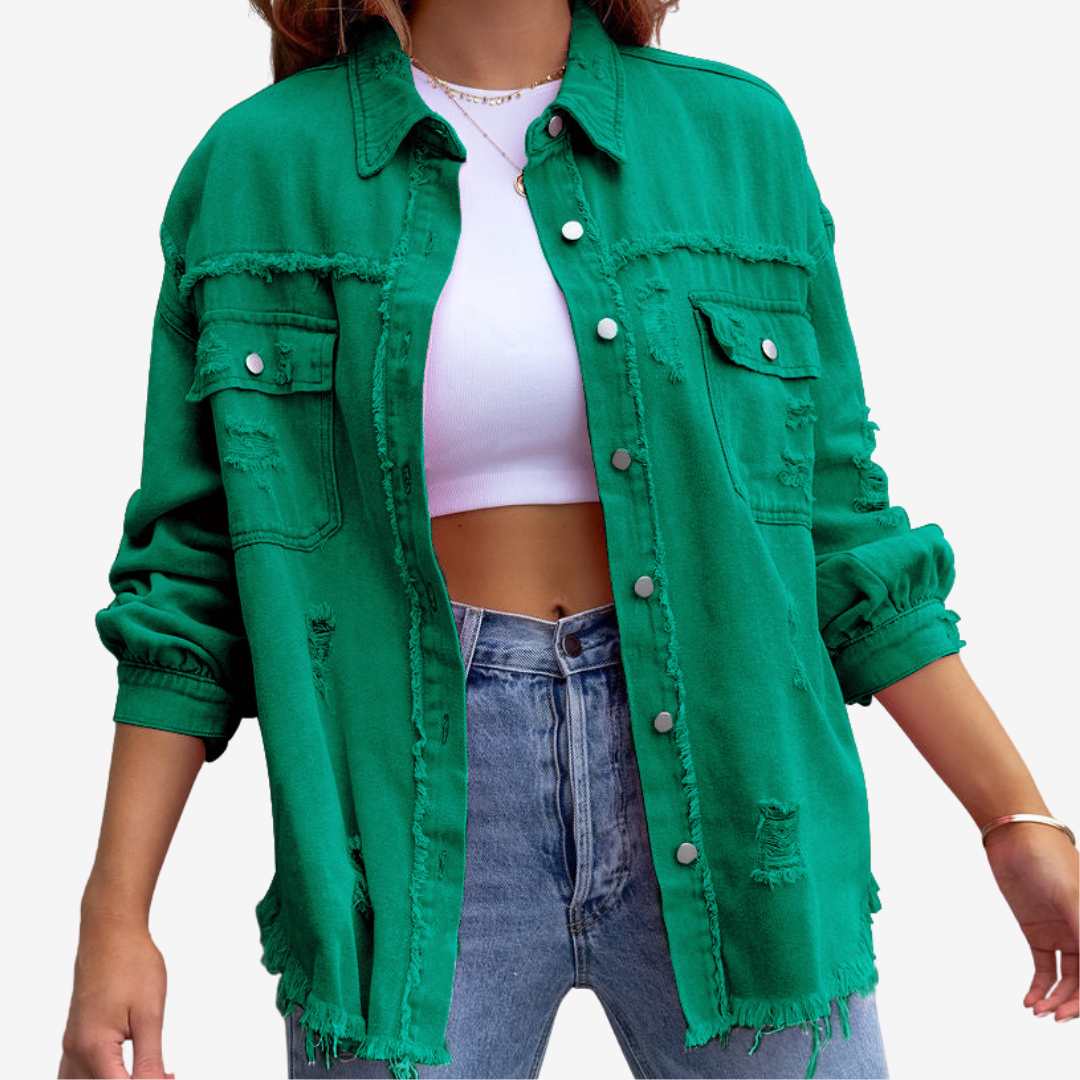 Clarina™ Oversized Denim Jacket
