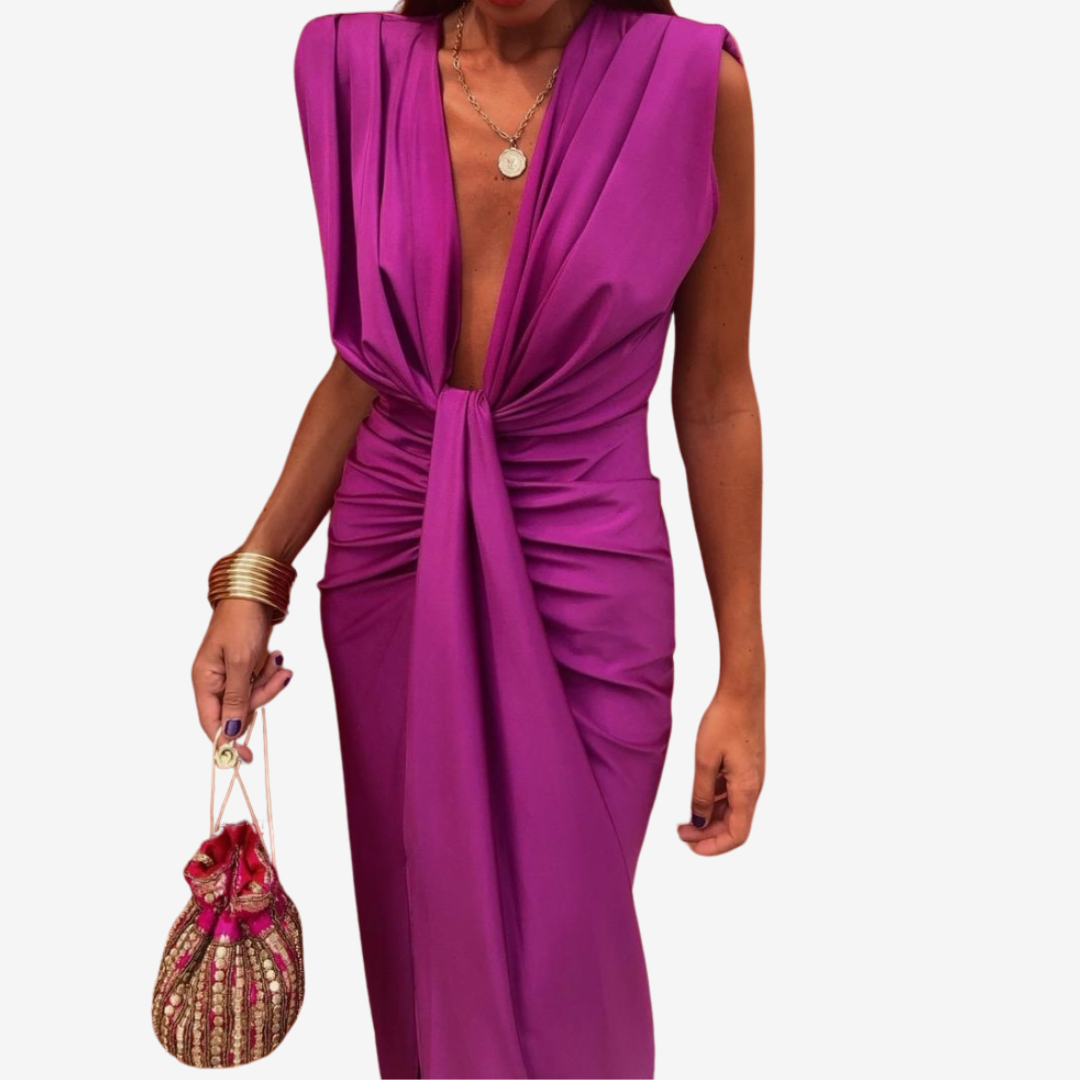 Assia™ Draped Midi Dress