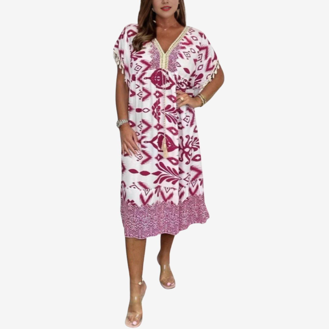 Solina™ Bohemian Printed Midi