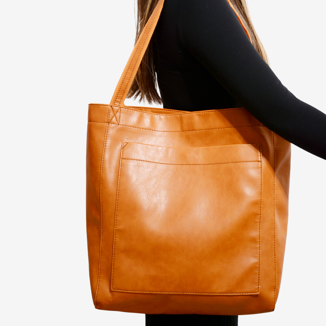 Evelyne™ Vintage Leather Tote Bag
