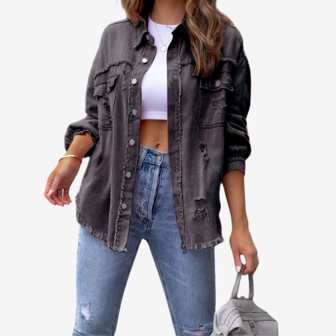 Clarina™ Oversized Denim Jacket