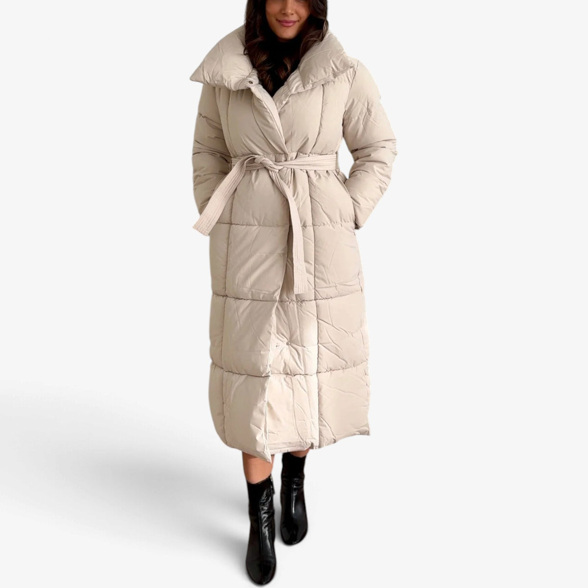 Giovanna™ Belted Longline Puffer Coat