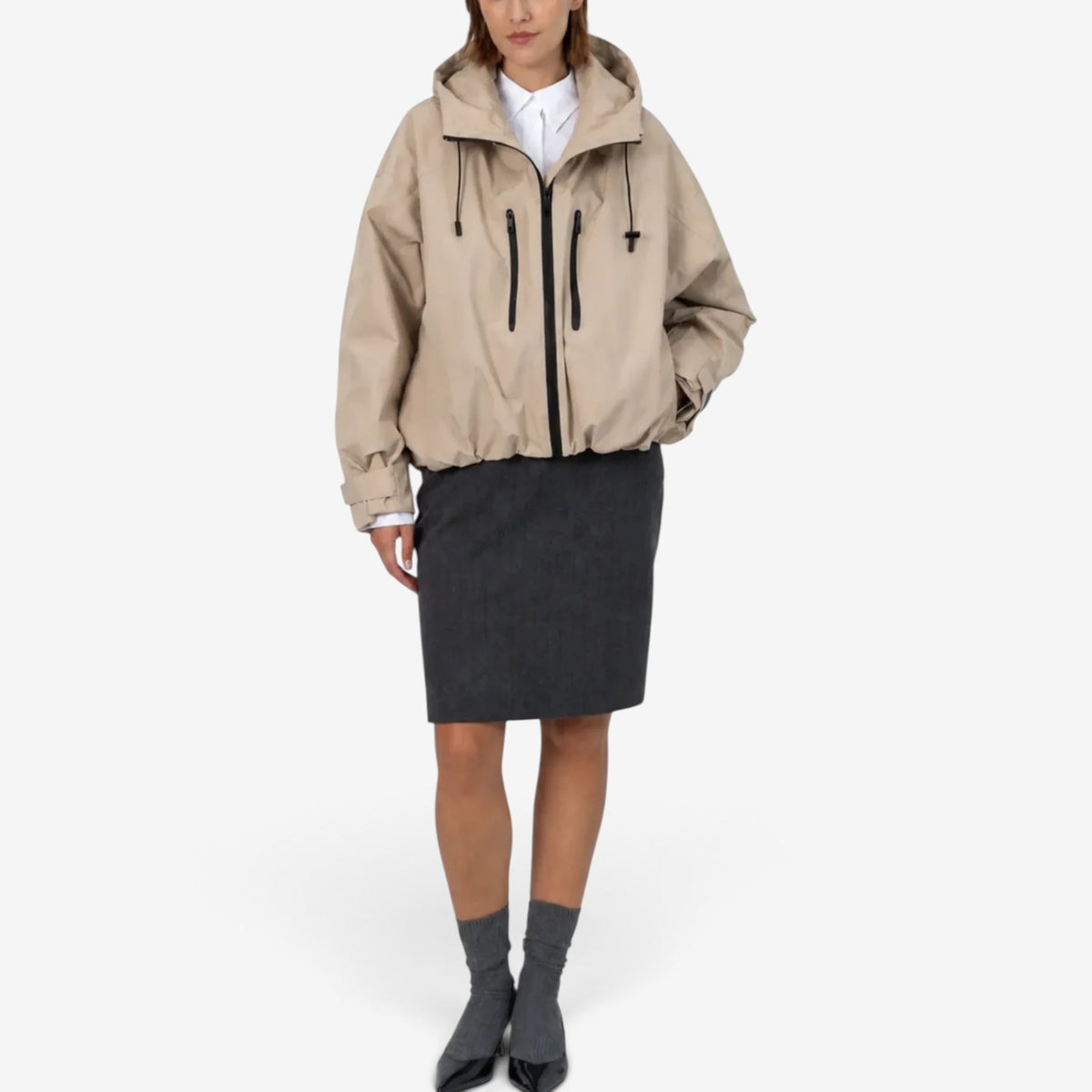 Amara™ Oversized Hooded Windbreaker