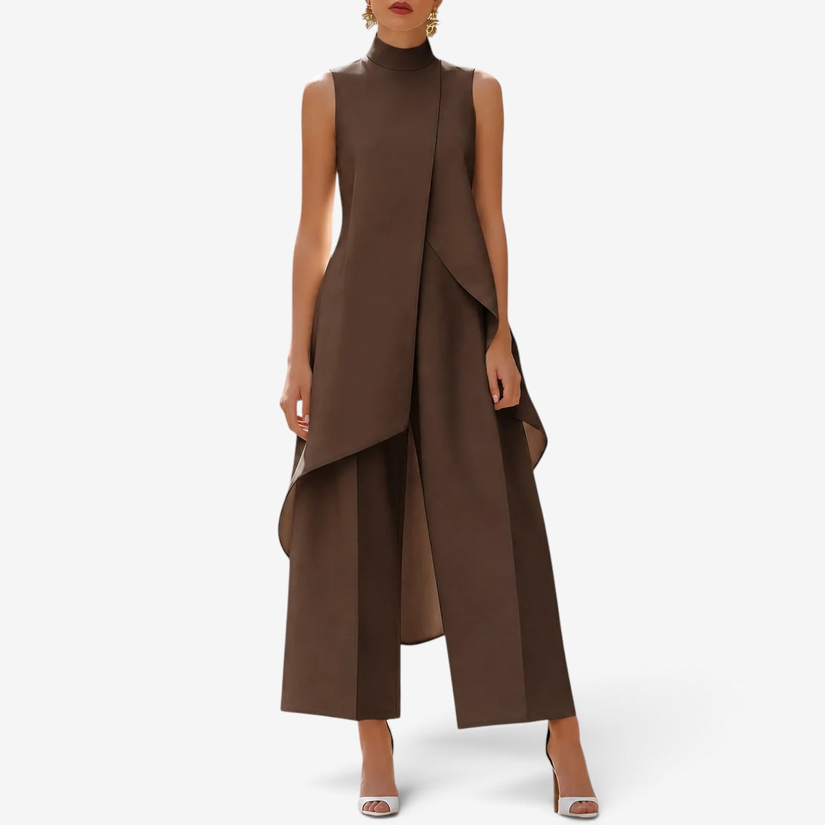 Selena™ Draped Sculptural Jumpsuit