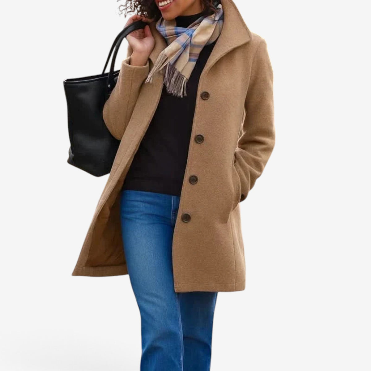 Josselyn™ Camel Wool-Blend Coat