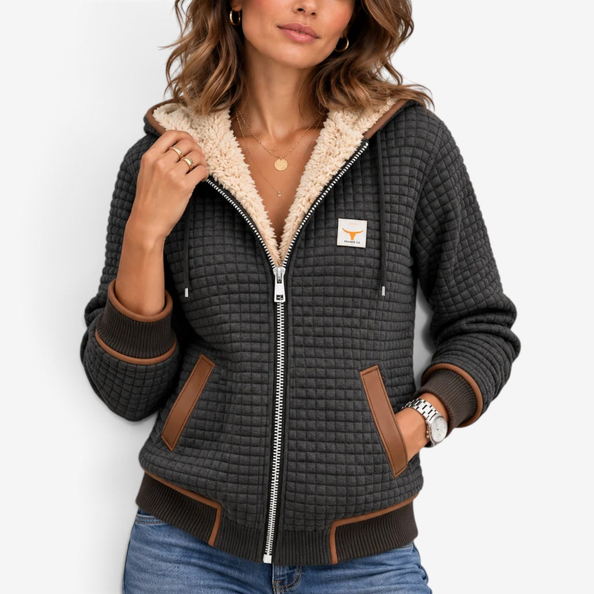Clemence™ Hooded Teddy-Lined Jacket